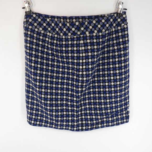 Talbots Petites 10P Blue White Black Skirt - Picture 4 of 4
